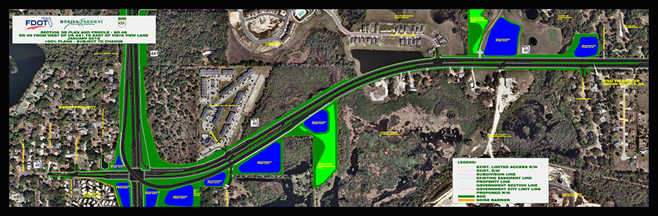 Wekiva Parkway Section 3B map