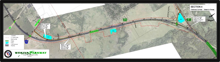 Wekiva Parkway Section 4 map