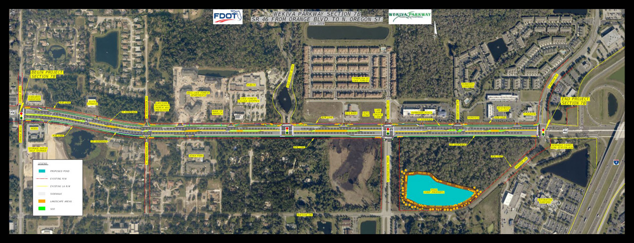 Wekiva Parkway Section 7B map
